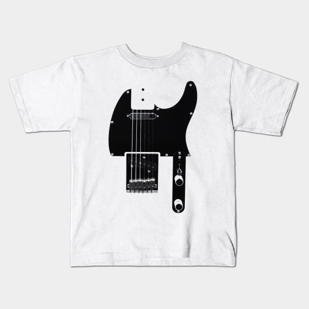 Telecaster Body Kids T-Shirt by Teal_Wolf